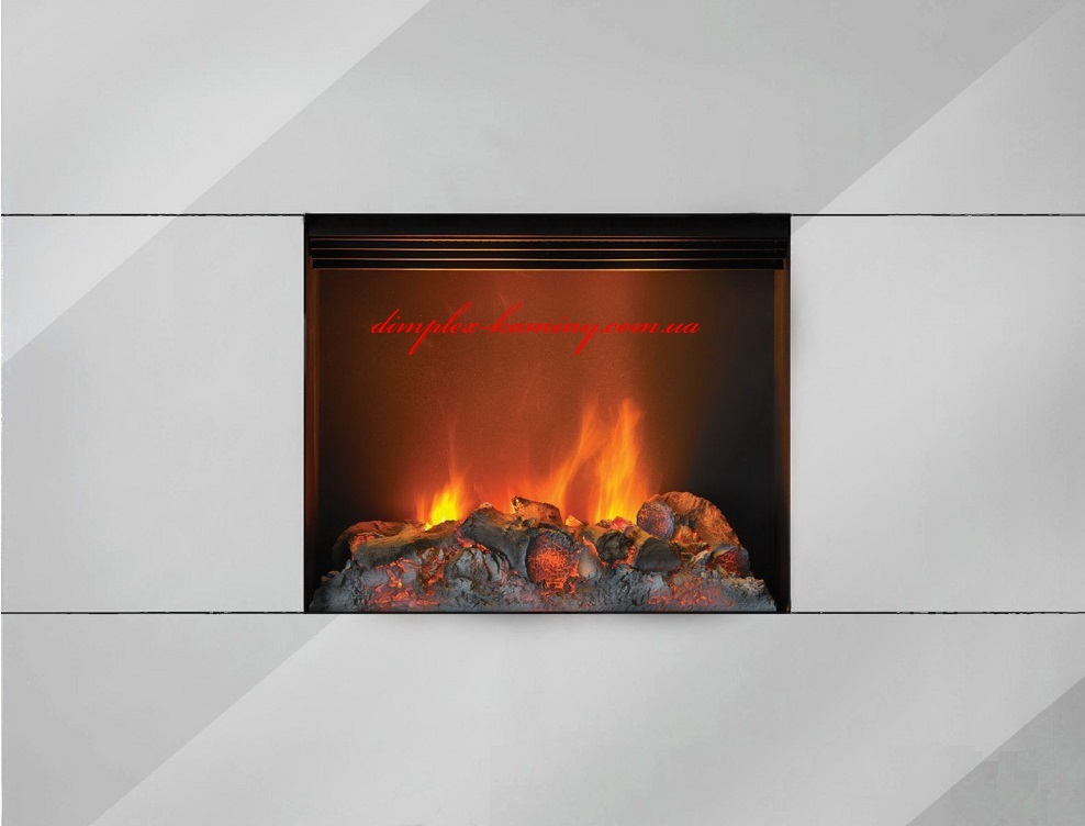 Белый электрокамин DImplex Opti-Myst Tahoe Suite с эффектом живого огня и имитацией дыма. ОФИЦИАЛЬНЫЙ МАГАЗИН DIMPLEX  
